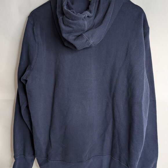 FILA Men's Classic Navy Pullover Hoodie with Drawstrings, Size Large - Picture 2 of 8